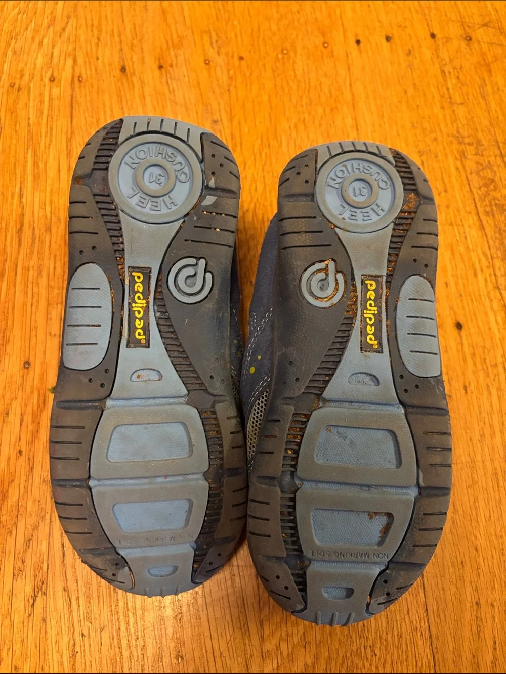 pediped Navy and Yellow Water Shoes